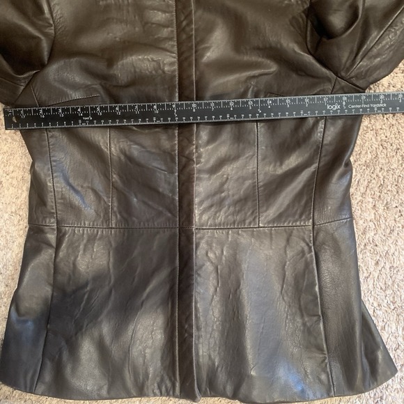 Jones New York Leather Jackets Women's Medium Full Zip - Picture 9 of 12